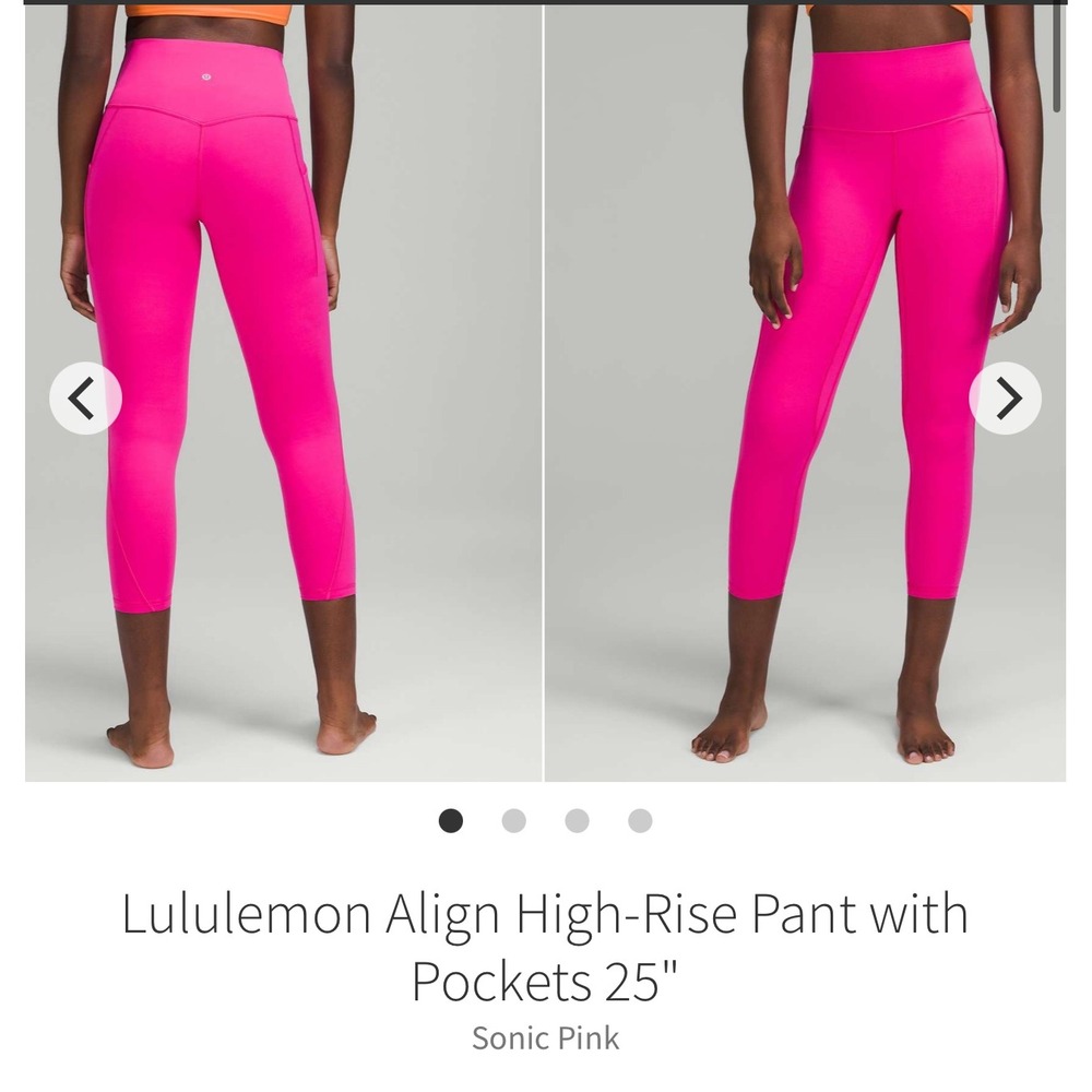 Lululemon Pink High-Rise Leggings
